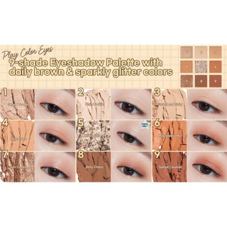 (CÓ BILL) Phấn Mắt 9 Màu ETUDE Play Color Eyes