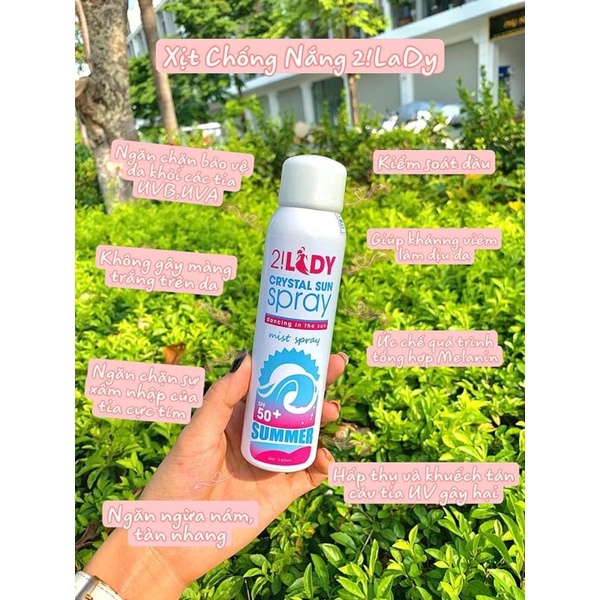 XỊT CHỐNG NẮNG 2!LADY MAGICSKIN 180ml