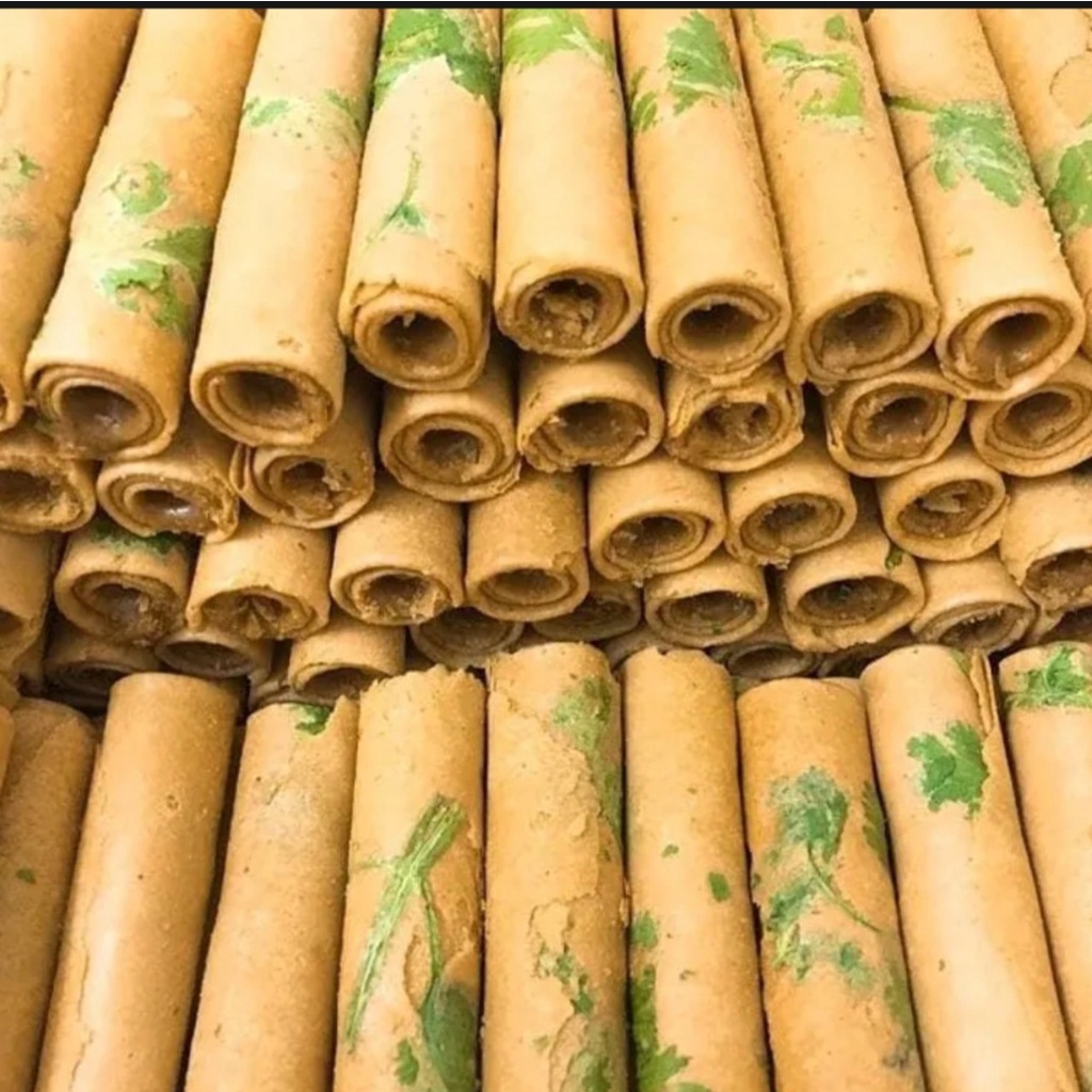 500gr Bánh ống ngò nhân kem sầu riêng hũ- chik food