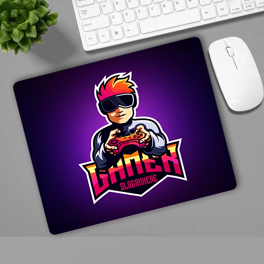 Lót Chuột - Bàn Di Chuột Gaming, Văn Phòng 21x26cm, Có May Viền, Cao Su Tự Nhiên