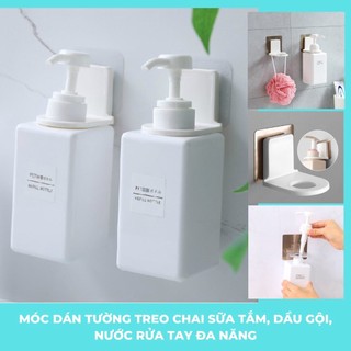 Móc treo dán tường chai dầu gội, sữa tắm, nước rửa tay