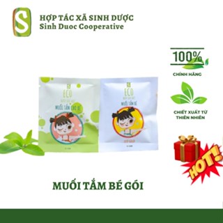 Gói Muối Tắm Bé Eco , Gói Muối Tắm Bé Eco Gold 10g HTX Sinh Dược bản dùng thử- SD23