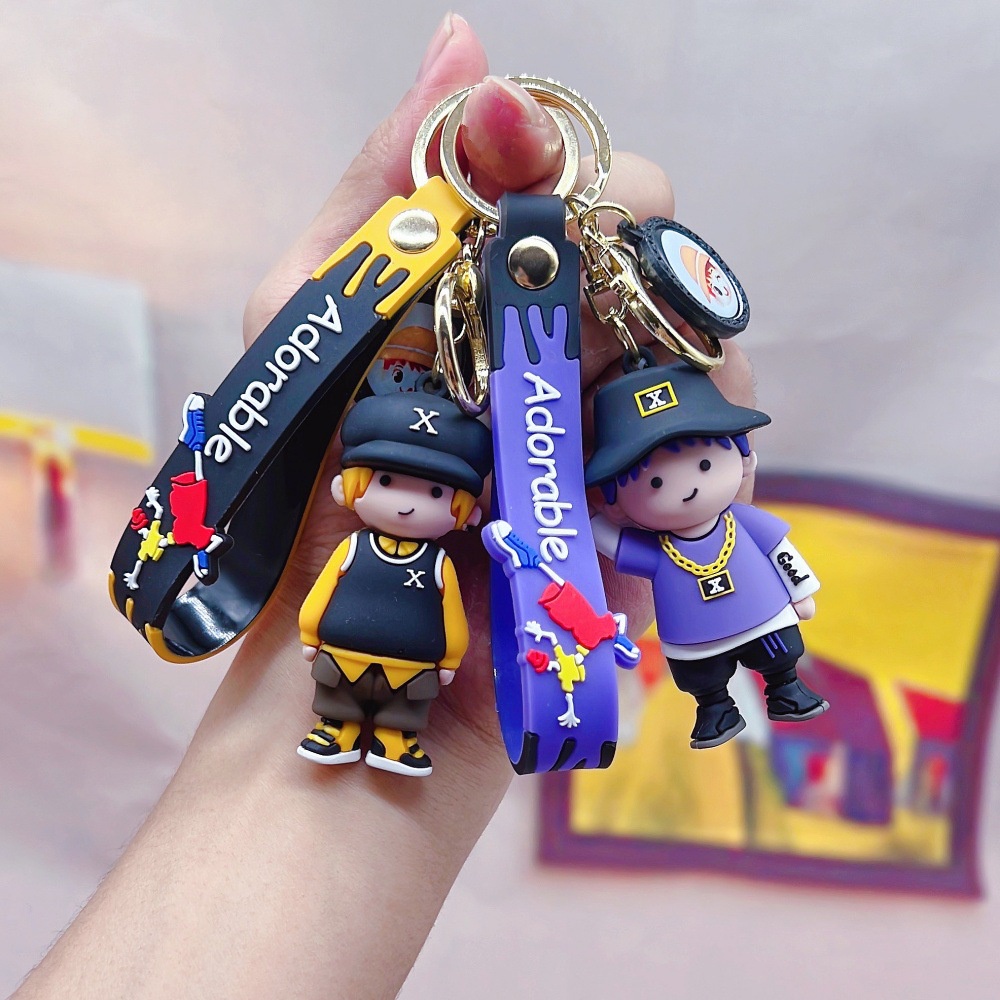 Móc Khóa Nhựa Epoxy Họa Tiết Hoạt Hình Dễ Thương Sáng Tạo