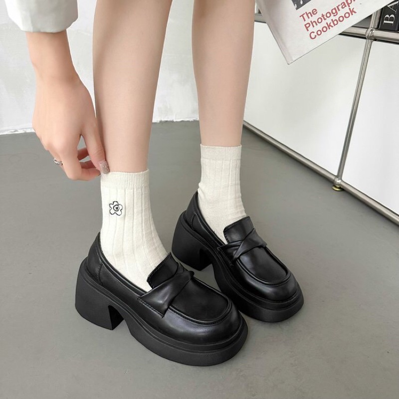 GIÀY LOLITA ĐẾ CAO 7CM CAO CẤP HANA CHẤT DA ĐẸP