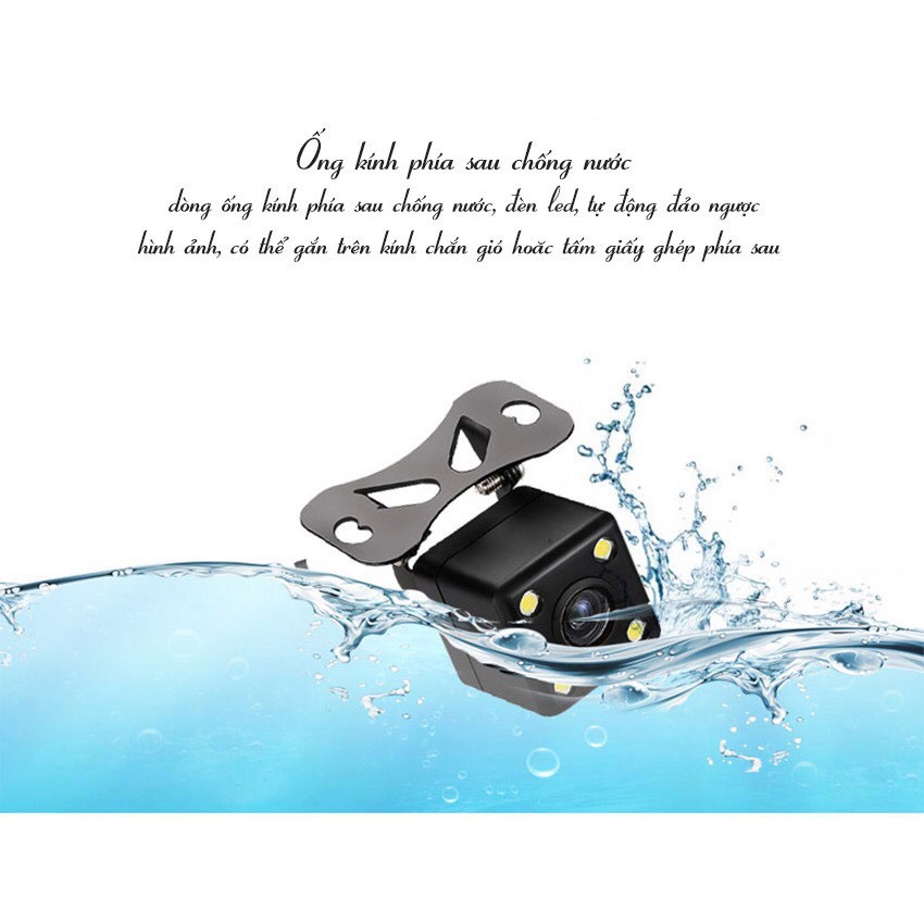 Camera lùi ô tô dùng cho camera hành trình, loại 5 chấu, dây tín hiệu 10m/5,5m phù hợp mọi loại xe