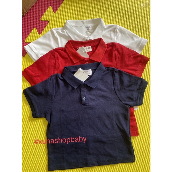 ANT101 - ÁO P0L0 TRƠN 3 MÀU BÉ TRAI 1-5/6 TUỔI-XUHASHOPBABY