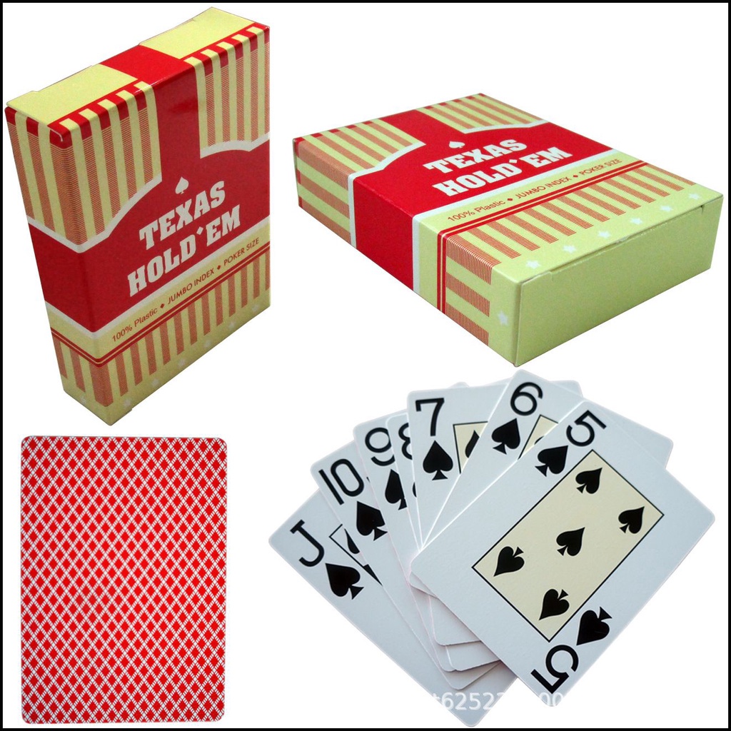 Bộ bài nhựa Poker PVC Texas Holdem Bài Mạ Vàng Mạ Bạc Chất Lượng Cao