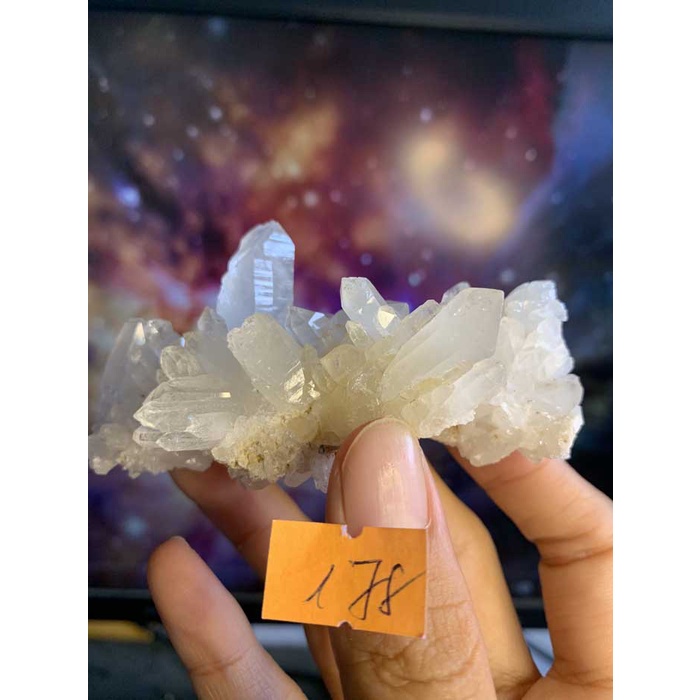 VIÊN ĐÁ TỰ NHIÊN tán sắc 178 thanh tẩy chakra STONE LEMURIAN Clear Quartz NATURAL Citrine