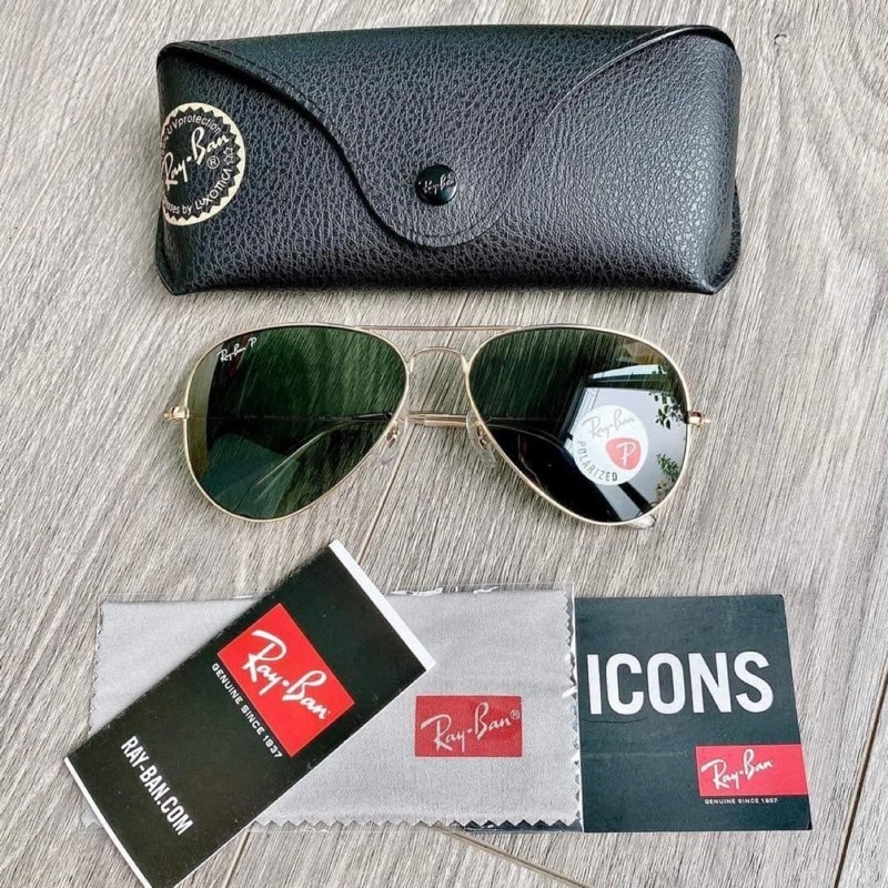 Kính Rayban Green form unisex (Auth 1000%)