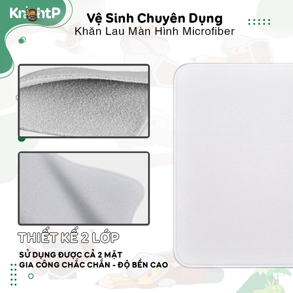 Khăn lau Polishing Cloth Microfiber dành cho màn hình điện thoại, máy tính bảng, laptop, iPad, Macbook