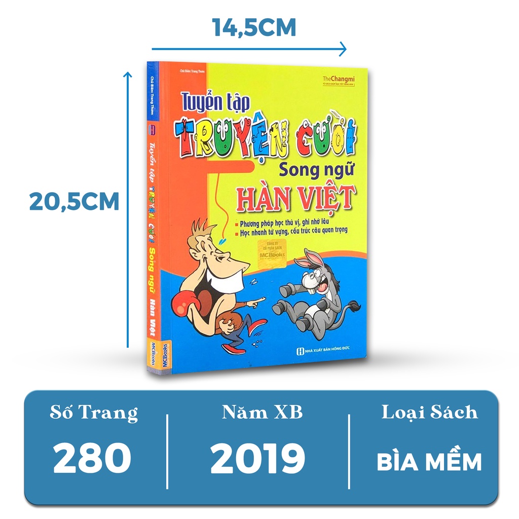 Sách - Tuyển tập truyện cười song ngữ Hàn Việt Mcbooks