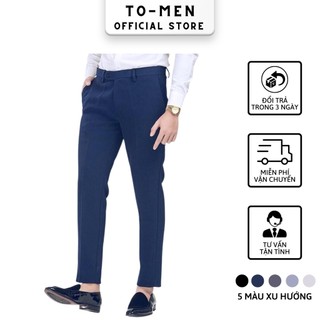 Quần tây nam, quần âu nam công sở basic form đứng chất vải dày đẹp co giãn TOMEN