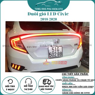 Đuôi gió đèn Led HONDA CIVIC 2018 - 2020