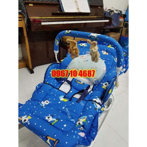 Xe rung nhún ăn bột Autoru cao cấp loại 4 nhún, 2 nhún tặng kèm mùng