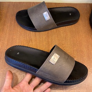 Dép lê nam quai da đế cao su , phong cách đôn chề cực sang trọng