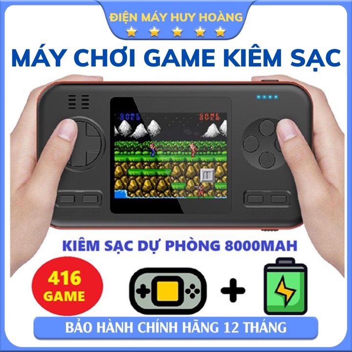 Máy chơi game cầm tay 416 trò kiêm sạc dự phòng 10000mah - Tiện lợi, nhỏ gọn, đa năng - Bảo hành 12 tháng