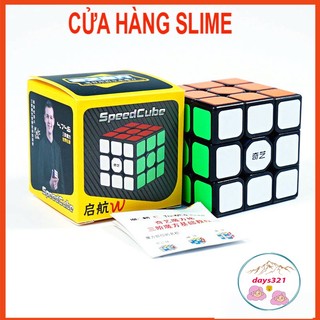 Rubik 3 Tầng QiYi viền đen Stickerless - Rubic 3x3 Warrior S