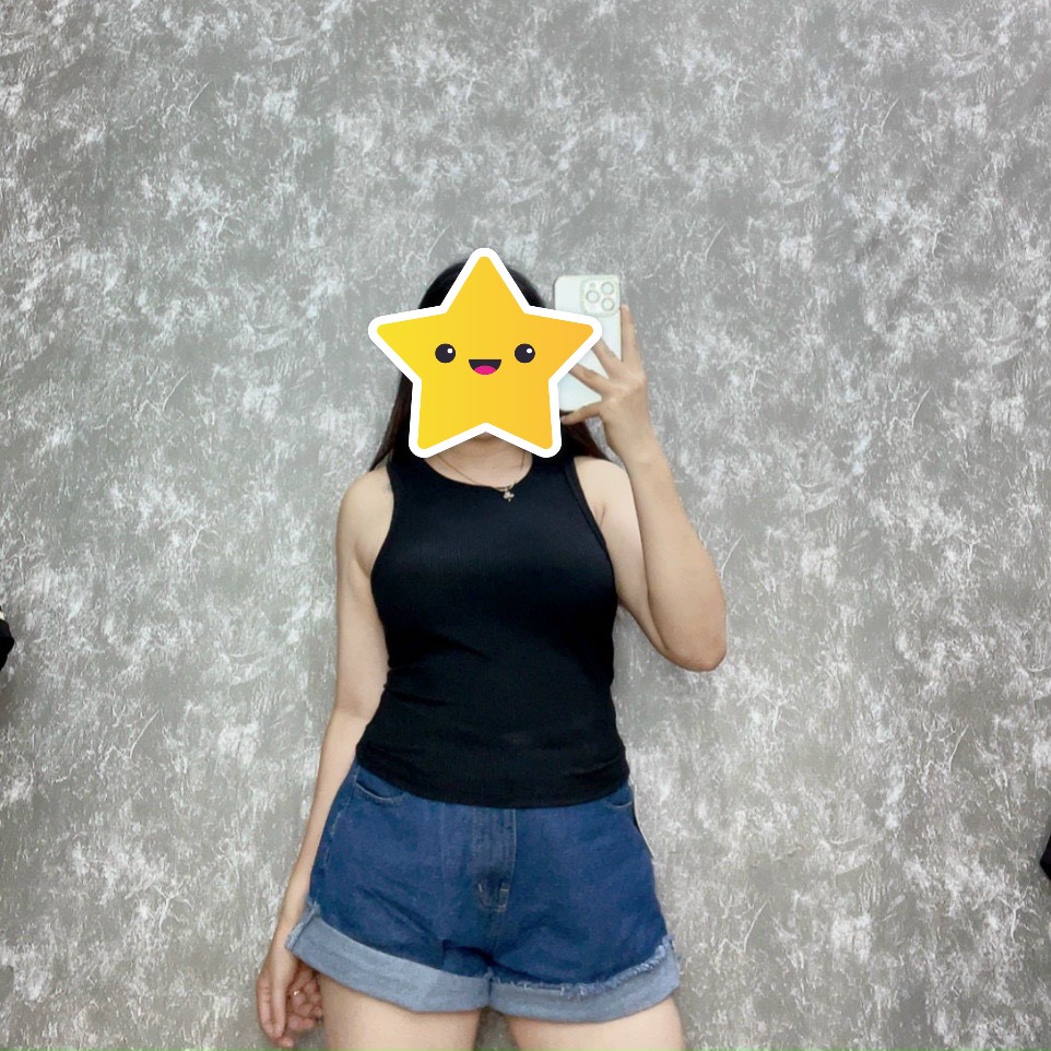 Áo Croptop Ba Lỗ Trơn Bigsize Vải Thun Borip Gân Loại 1 Co Giãn Thoải Mái (H.O.U.T) | BigBuy360 - bigbuy360.vn