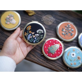 GƯƠNG THÊU TAY HANDMADE - quà tặng ý nghĩa (ib để chọn màu)
