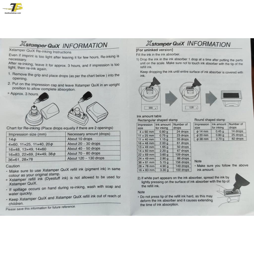 Dấu thẩm thấu Xstamper QuiX Q10 11 x 40mm