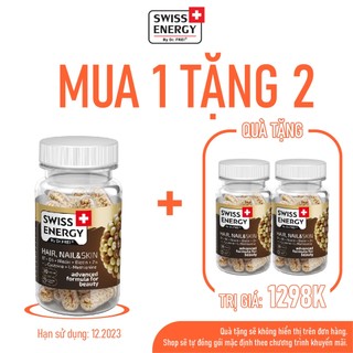 Viên Nang Hỗ Trợ Mọc Tóc, Đẹp Da, Đẹp Móng Swiss Energy Hair, Nail & Skin (Hộp 30 Viên).