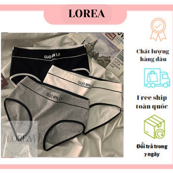 Quần lót nữ - Quần chip nữ kiểu dáng Hàn Quốc chất cotton màu sắc tao nhã hot trend
