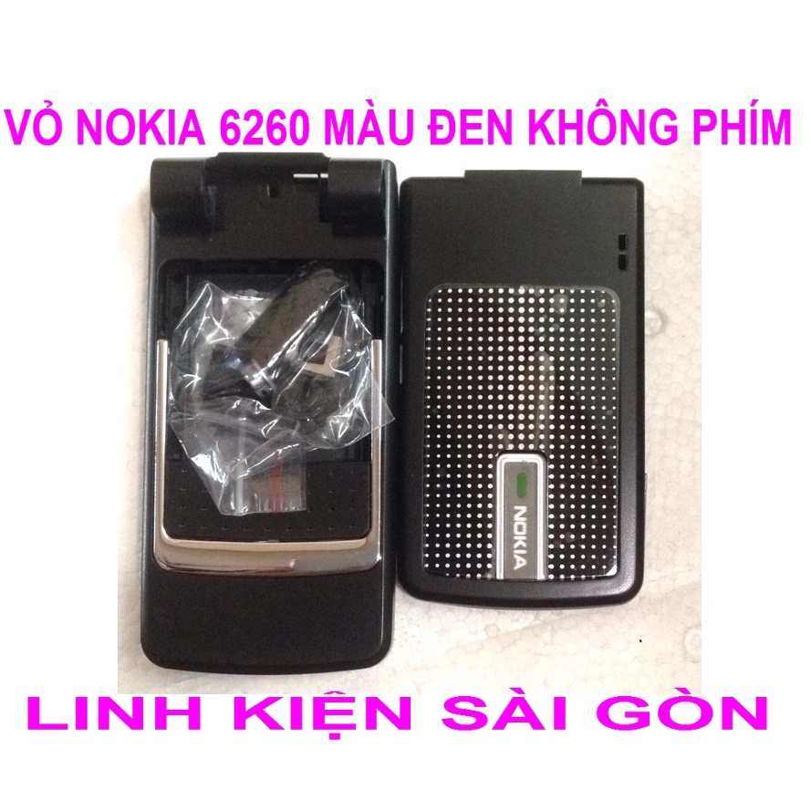 VỎ NOKIA 6260 MÀU ĐEN KHÔNG PHÍM