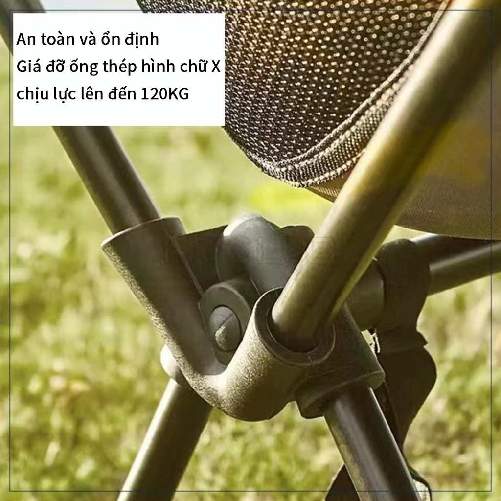Ghế gấp lười ONETWOFIT bằng hợp kim nhôm siêu nhẹ nhỏ gọn thư giãn khi câu cá/ dã ngoại ngoài trời