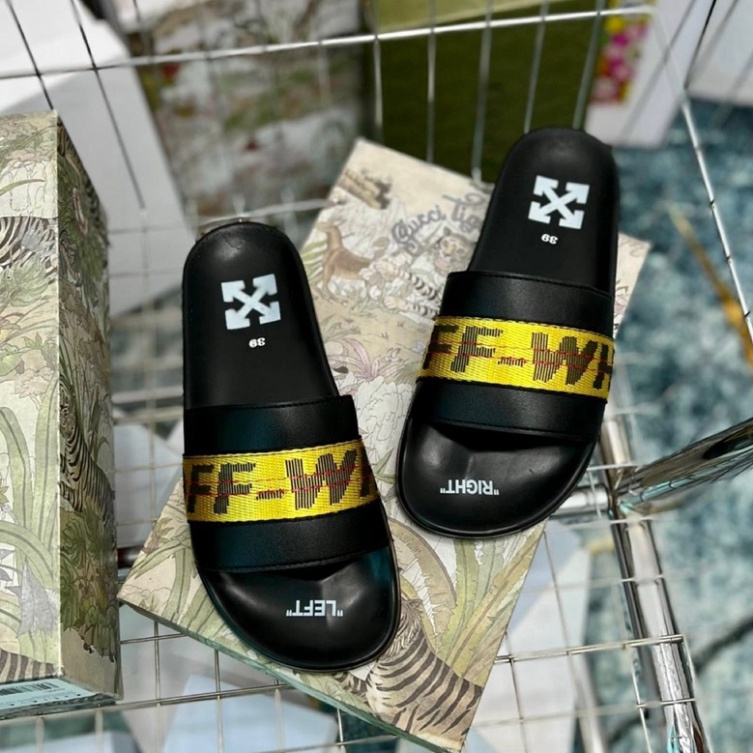 Dép quang ngang thời trang dành cho nam nữ OFF WHITE Full size 37/43