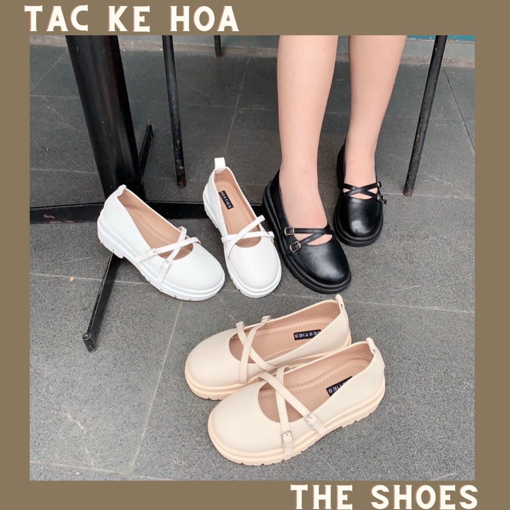 Giày Búp Bê Da Mềm Lolita Cao gót Phong Cách Nhật Bản Xinh Xắn Dành Cho Nữ