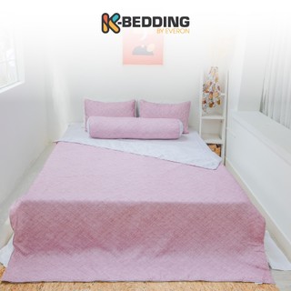 Bộ ga giường MicroTencel Hồng K-Bedding KMTP109 (4 món)