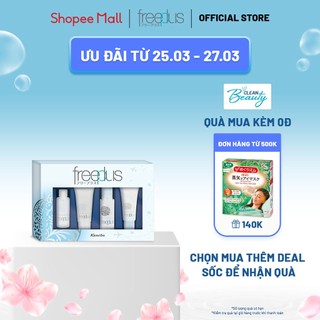 Bộ 4 sản phẩm làm sạch kép & dưỡng ẩm kép dùng khi đi du lịch freeplus travel set 1