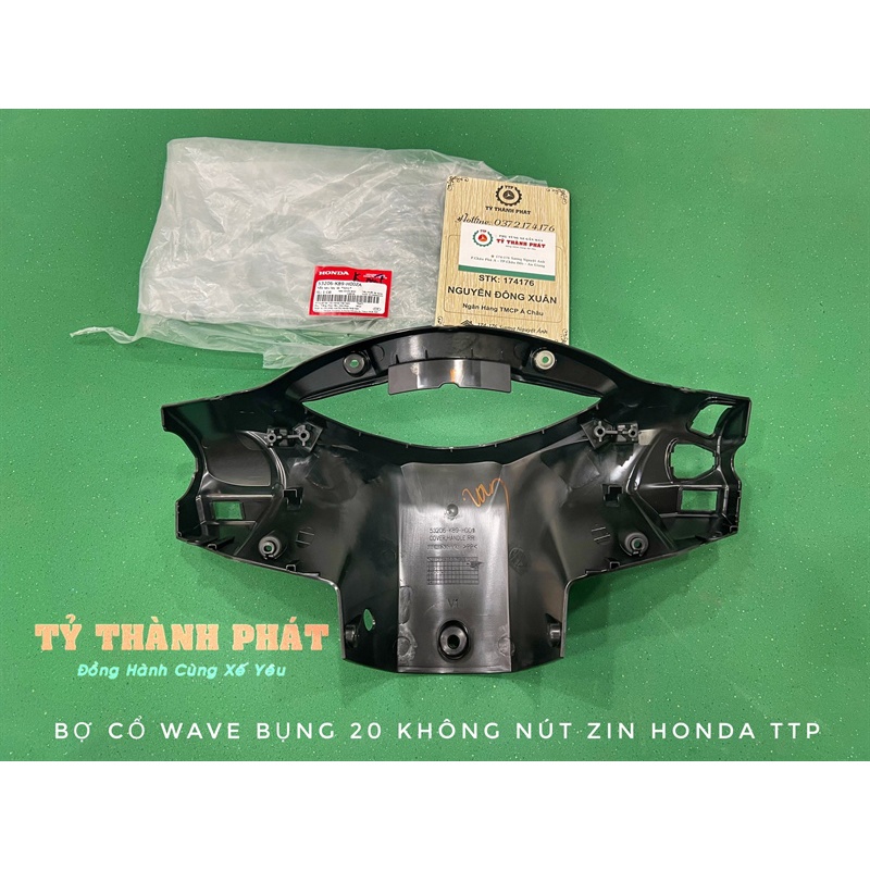 Nắp sau tay lái  Wave Anpha 110 20 đen nhám  cái
