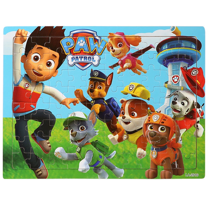 Tranh Xếp Hình Chú Chó Cứu Hộ 9 16 20 30 35 40 60 80 100 200 Mảnh/Xếp Hình Hộp Sắt , Bảng Gỗ/Bộ Đồ Chơi Cho Bé