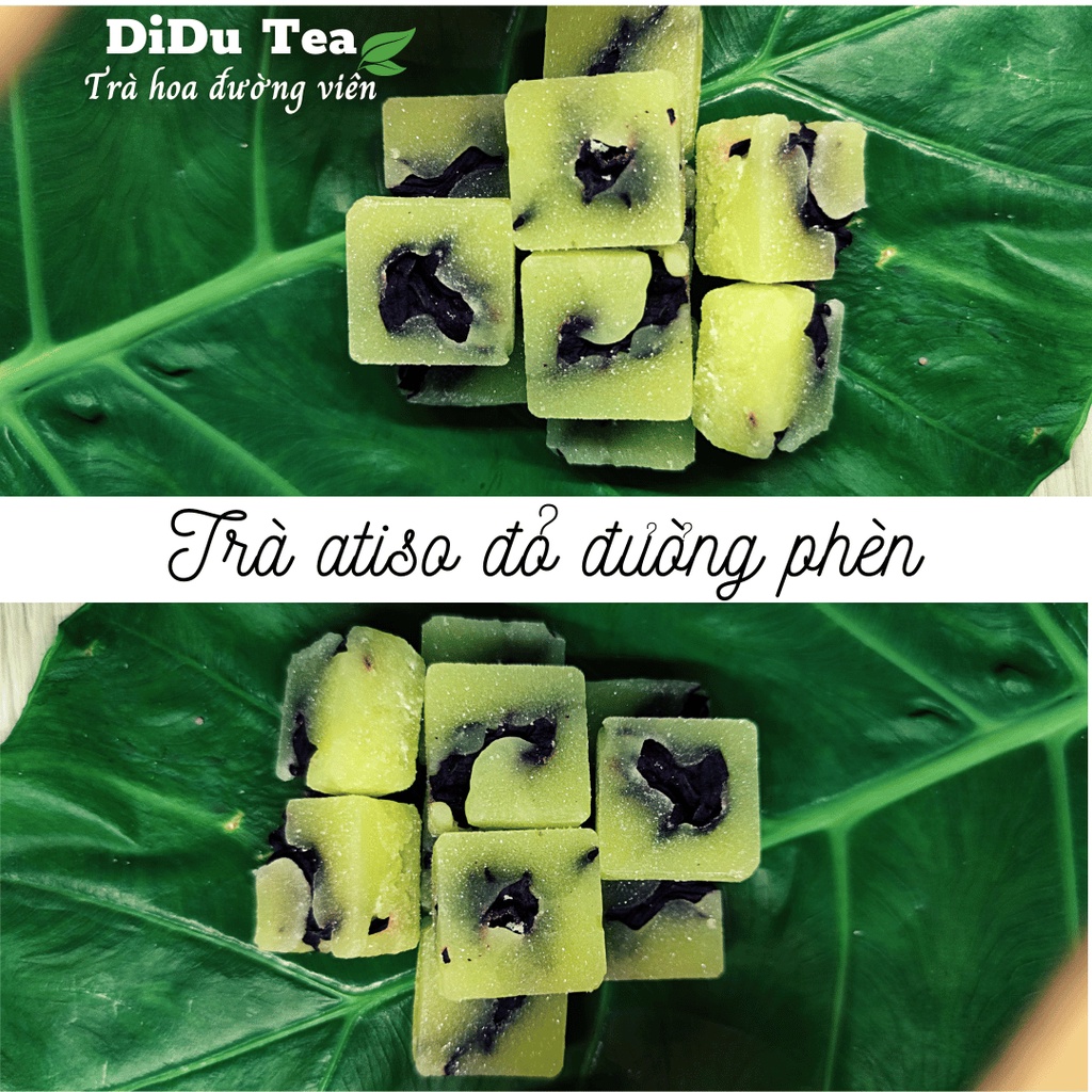 Trà atiso đỏ đường phèn Didu Tea 1 túi 500gr gồm 24 viên