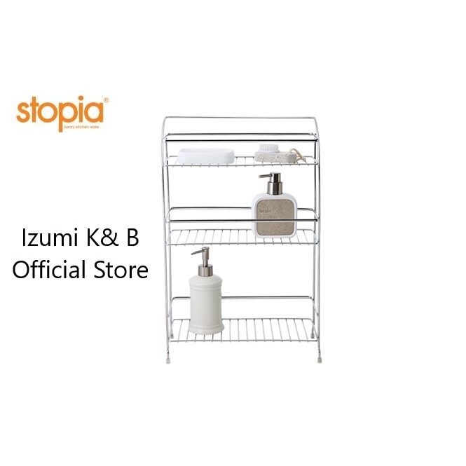 Kệ để đồ nhà tắm 3 tầng Inox Stopia