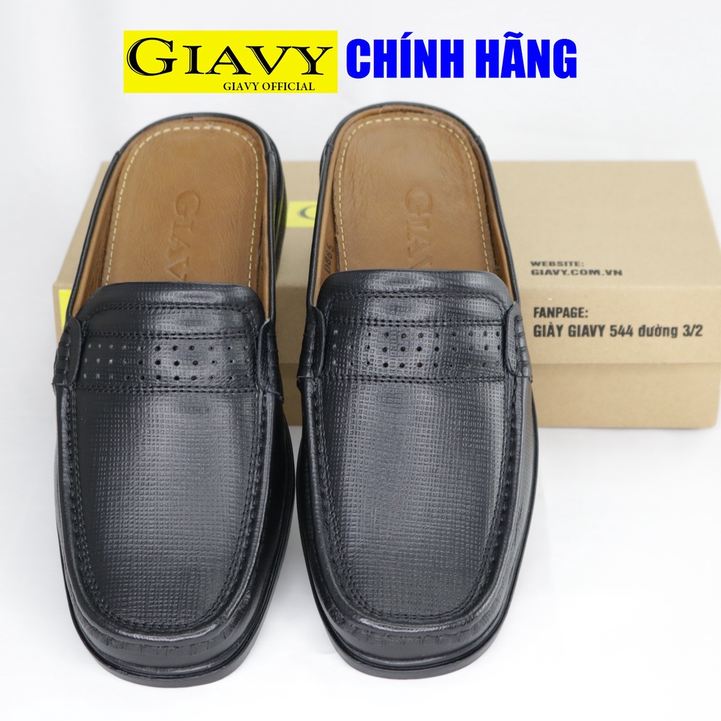 Giày sục nam Giavy trung niên cao 2 phân SPD865
