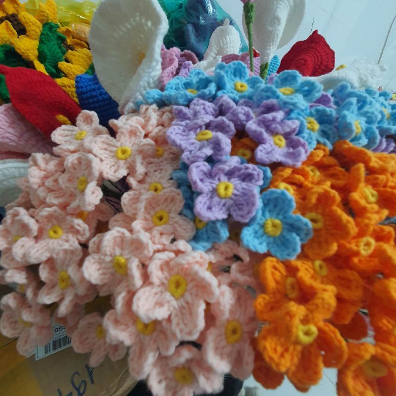 Hoa Lưu Ly Bằng Len