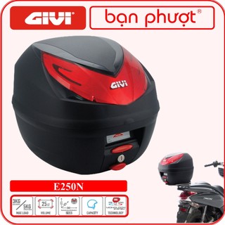 Thùng Sau Givi E250N WILDCAT - Thùng Givi Chính Hãng 25L Gắn Sau Xe Máy - Bạn Phượt