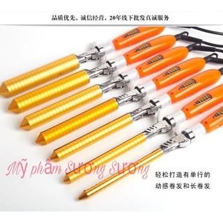 Máy uốn xoăn giả xoay trục chỉnh nhiệt đủ size - hair curling iron