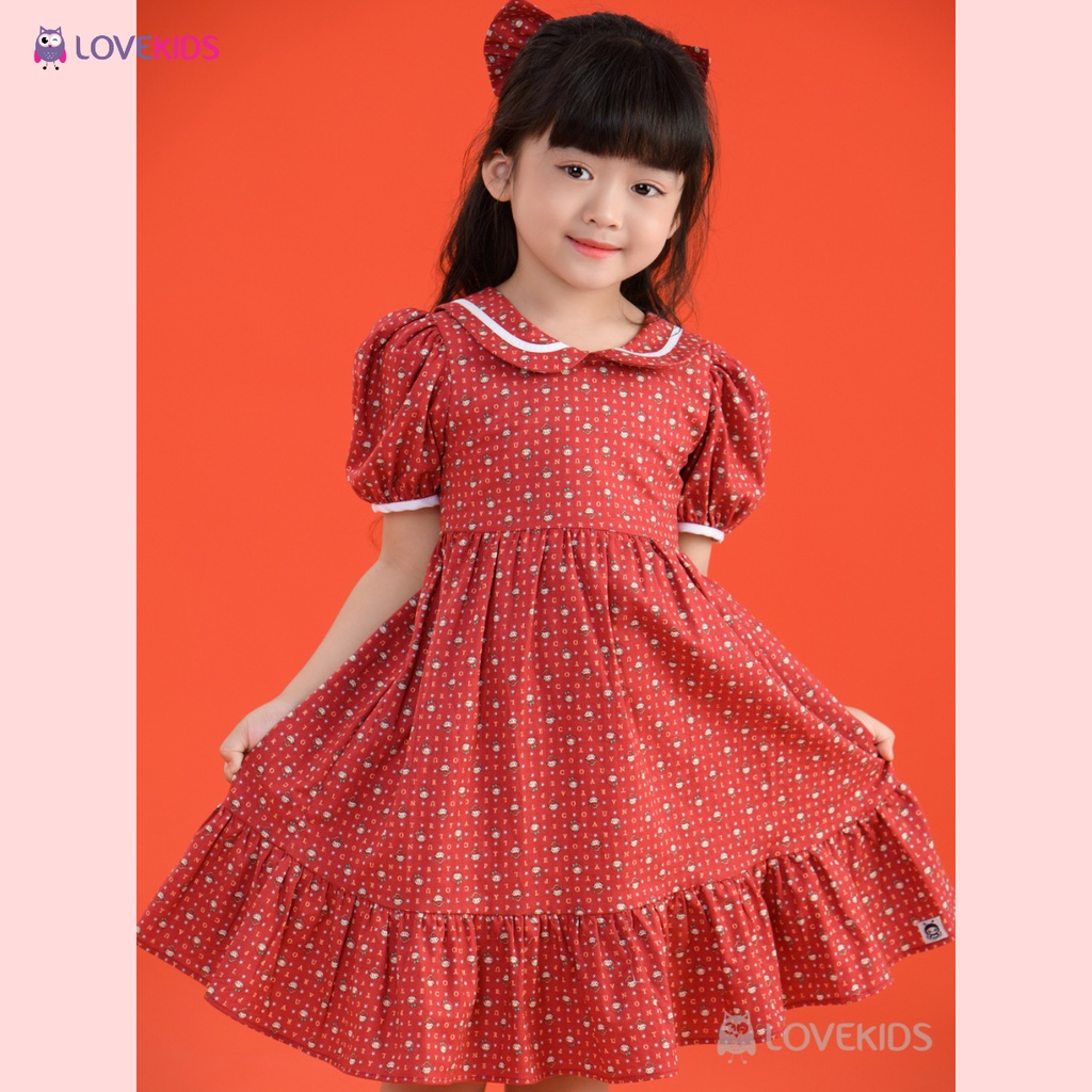 Đầm mùa hè họa tiết búp bê – Lovekids