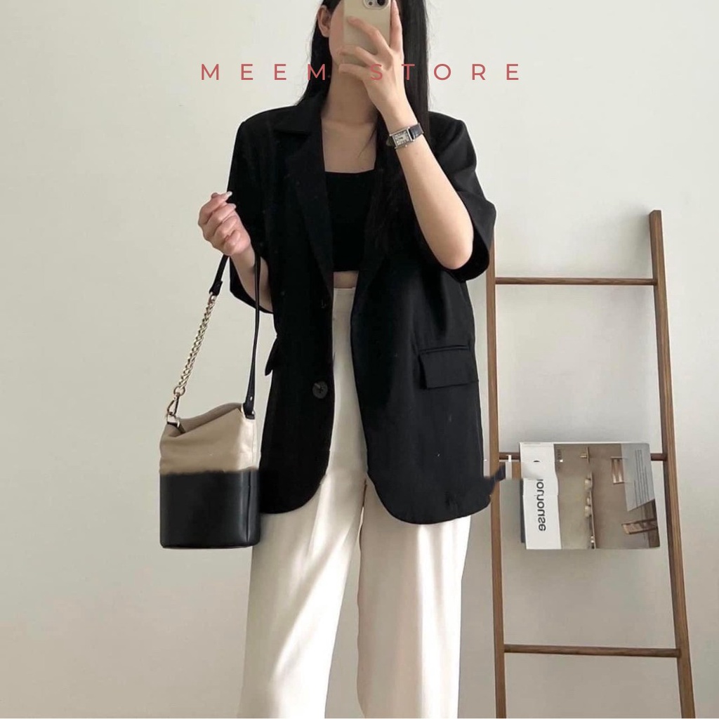 Áo Khoác Blazer tay ngắn