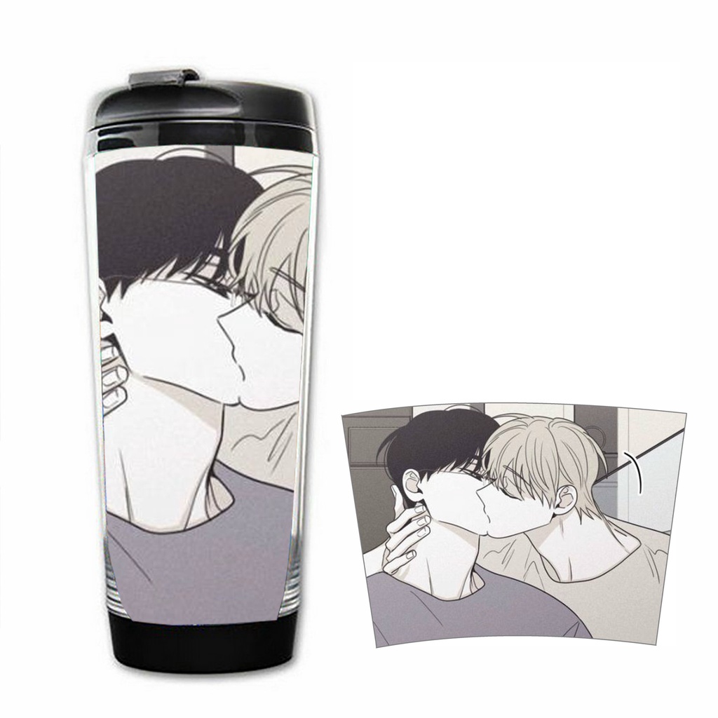 Bình nước nhựa IN HÌNH CHECKMATE BL manhua anime chibi cốc đựng quà tặng tiện lợi