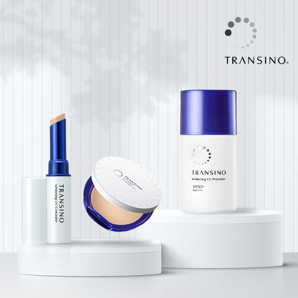 Bộ 3 Sản Phẩm Trang Điểm Chống Nắng TRANSINO UV PROTECTOR - UV CONCELEAR - UV POWDER