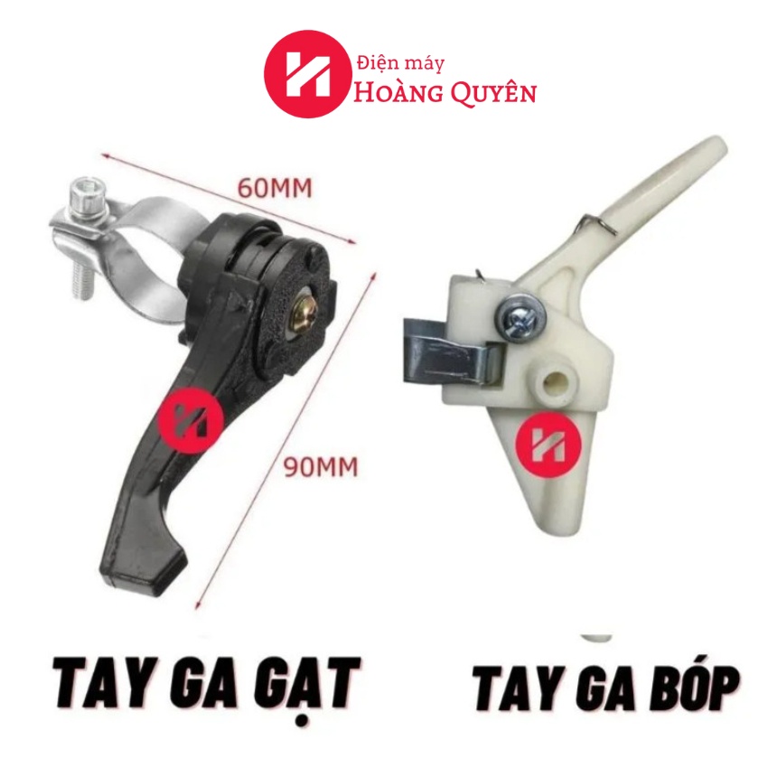 Cò Ga Máy Cắt Cỏ, Tay Ga Máy Cắt Cỏ (Ta gạt, Tay Bóp Đen Trắng) Điện Máy Hoàng Quyên (Hàng sịn)