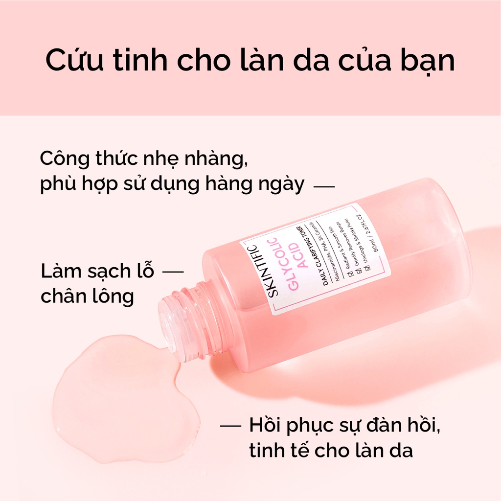 Combo dưỡng sáng bảo vệ da SKINTIFIC gồm Sữa rửa mặt 5X 80ml + Toner 80ml + Serum Niacinamide 20ml + Kem dưỡng  30g