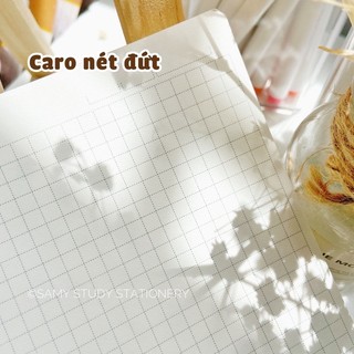 Combo 2 sổ lò xo caro 120 trang 𝗰𝗼́ 𝗯𝗶̀𝗮 𝗻𝗵𝘂̛̣𝗮 𝗯𝗮̉𝗼 𝘃𝗲̣̂ 𝘀𝗼̂̉