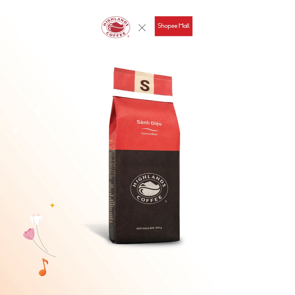 Cà Phê Rang Xay Sành Điệu Highlands Coffee 200g/gói