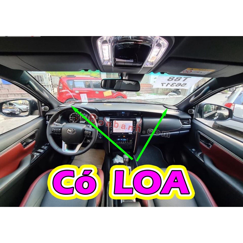 Thảm taplo da vân cacbon Fortuner ;