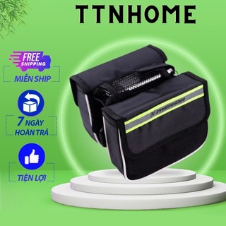 Túi đôi treo khung xe đạp merida ,shimano